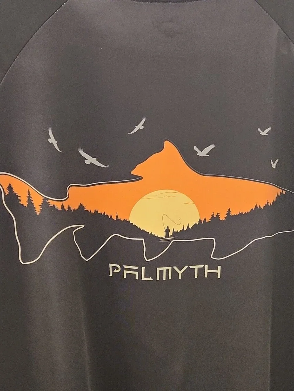Palmyth Men's Black Long-Sleeve Swim Shirt
